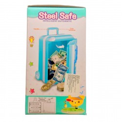 Pusculita/Seif de Jucarie Pentru Copii, Cod Pin, Sunete si Luminite, Albastru - YHD3005 Pusculita/Seif de Jucarie Pentru Copii, Cod Pin, Sunete si Luminite, Albastru - YHD3005