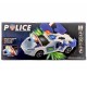 Masina de politie de jucarie, cu muzica si luminite, rotire 360 de grade, alb - 881113