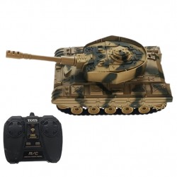 Tanc de jucarie cu telecomanda, baterie reincarcabila, camuflaj maro - XJ96AM Tanc de jucarie cu telecomanda, baterie reincarcabila, camuflaj maro - XJ96AM
