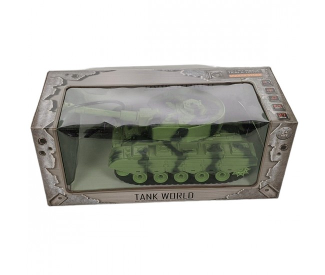 Tanc de jucarie cu telecomanda, baterie reincarcabila, camuflaj verde - XJ96AV