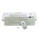 Kit Tastatura si Mouse wireless, 37x11x2 cm, USB Receiver, alb - K06