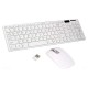 Kit Tastatura si Mouse wireless, 37x11x2 cm, USB Receiver, alb - K06