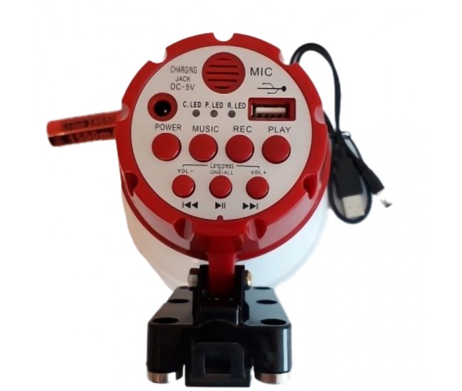 Portavoce Auto, Megafon, Putere 15 W, Prindere Magnetica, conectare USB cu functie redare - VP130