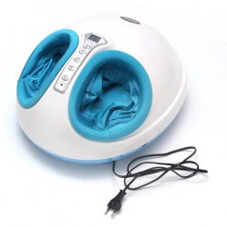 Aparat de masaj pentru picioare Shiatsu, 3 trepte intensitate, functie de incalzire, timer 5-30 min, telecomanda, 40 W, alb/albastru - BLD104