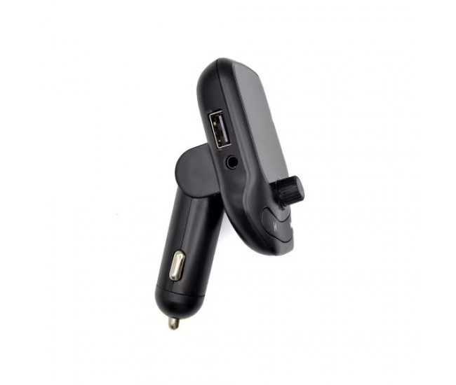 Modulator MP3 FM, Bluetooth, Hands-Free, 2 Porturi USB, MicroSD, Negru - A32