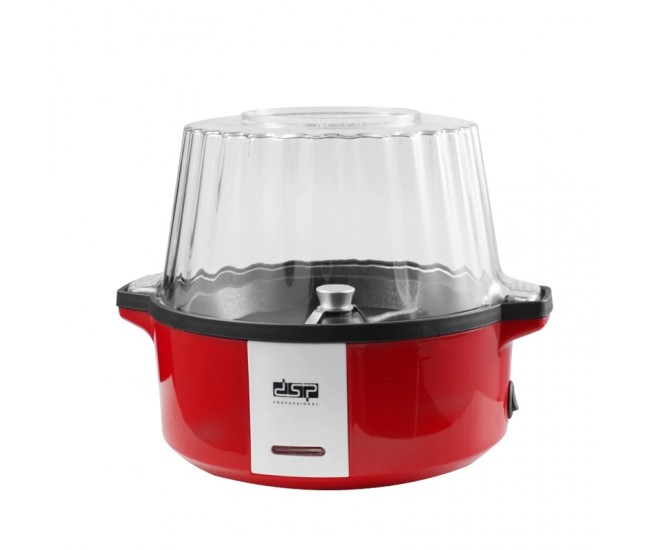 Aparat de facut popcorn DSP, 700W, tehnologie cu aer cald, timp de preparare 4-9 min, rosu - KA2023