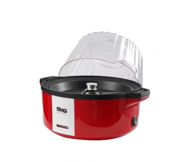 Aparat de facut popcorn DSP, 700W, tehnologie cu aer cald, timp de preparare 4-9 min, rosu - KA2023