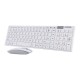 Kit Tastatura si Mouse wireless, 37x11x2 cm, USB Receiver, alb - K06