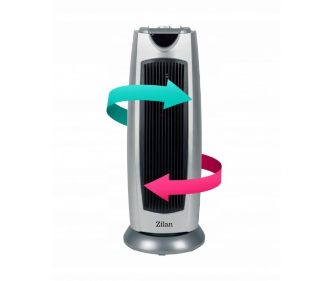 OFERTA! PRODUS RESIGILAT - Aeroterma ceramica turn, oscilanta, ZİLAN ZLN-8342, 2000W si termostat reglabil - ZLN8342