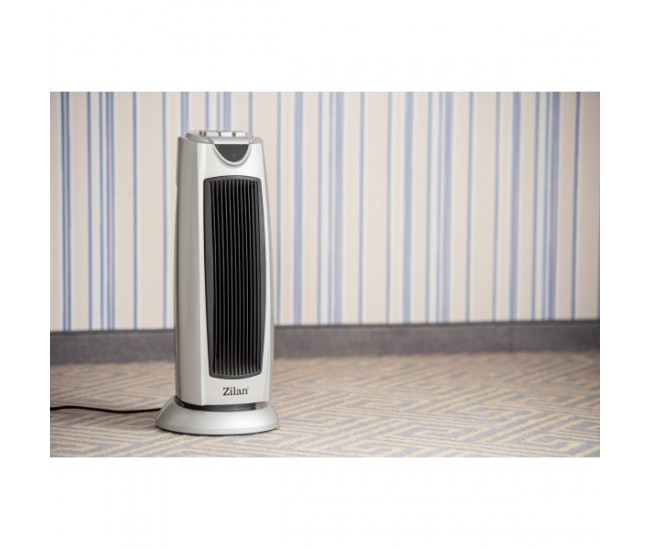 OFERTA! PRODUS RESIGILAT - Aeroterma ceramica turn, oscilanta, ZİLAN ZLN-8342, 2000W si termostat reglabil - ZLN8342