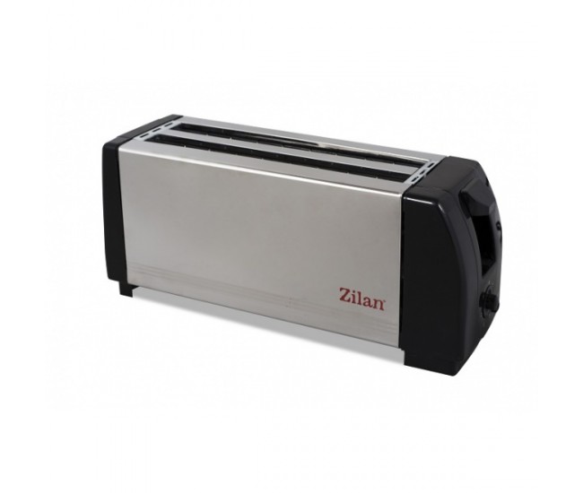 Prajitor de Paine Dublu ZILAN ZLN-8440, Inox, Putere 1300W , 2 fante pentru 4 felii, Termostat reglabil - RZLN8440