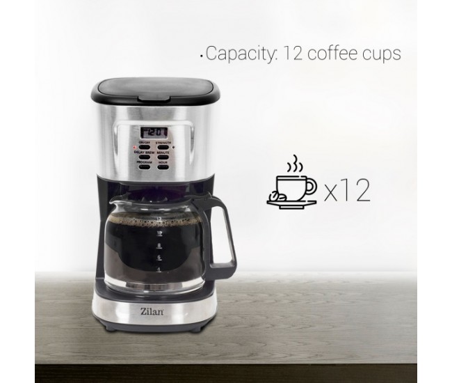 Filtru cafea digital Zilan ZLN-1440, 900 W, 1.5 l, programare si amanare - ZLN1440