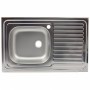Chiuveta pentru masca ZLN-0193DR, Inox anticalcar, Cuva dreapta, 50x80 cm RZLN0193