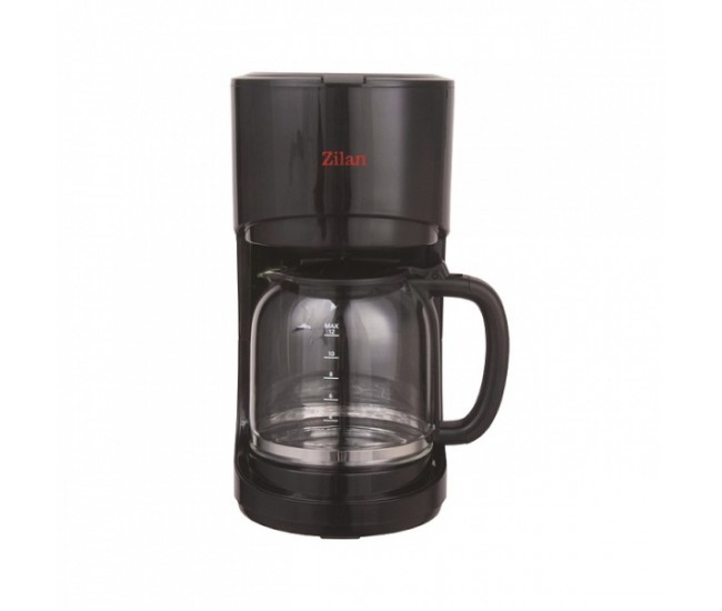Oferta! Filtru de cafea ZILAN ZLN-1457, Capacitate 1.5L (12 cesti), Plita pentru pastrarea calda a cafelei, Sistem antipicurare, putere 900W - RZLN1457