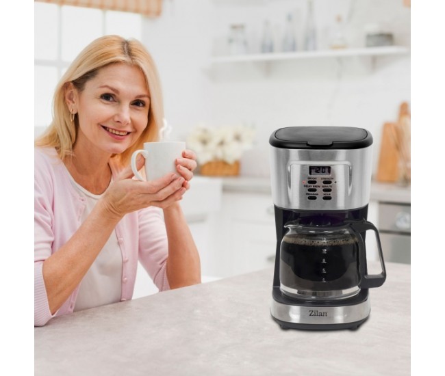 OFERTA! Filtru cafea digital Zilan ZLN-1440, 900 W, 1.5 l, programare si amanare - ZLN1440