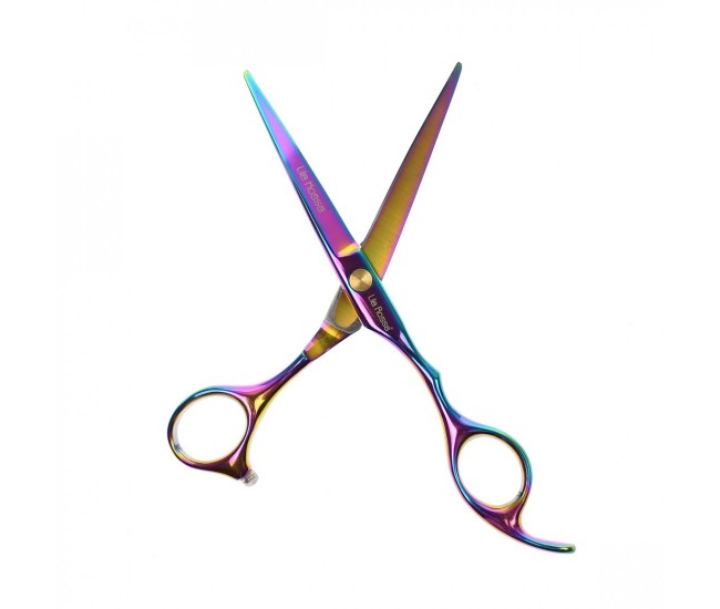 Foarfeca de tuns parul Lila Rossa, marime 6, pentru frizerie coafor salon - TS0160