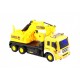 Camion de jucarie cu excavator si telecomanda, galben - PET2157