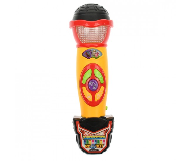 Microfon de jucarie pentru copii cu inregistrare, redare, sunete si lumini - 3399