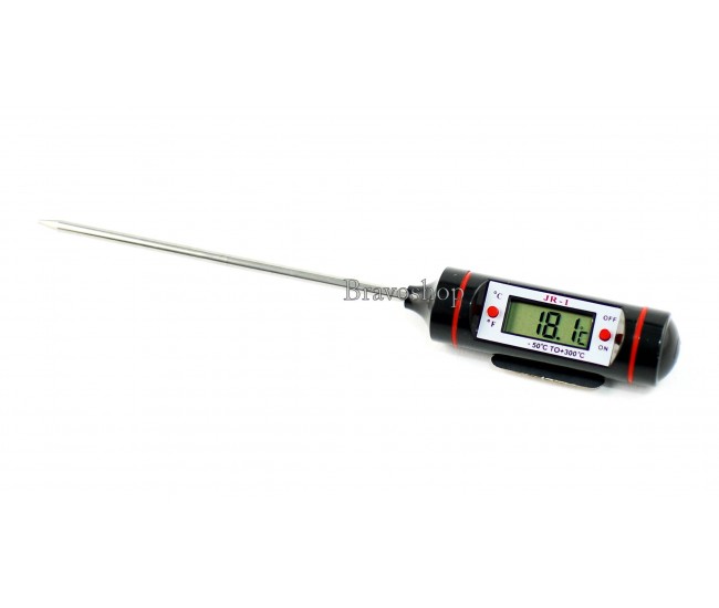 Termometru digital cu sonda, afisare LCD si capac - Ideal pentru alimente, lichide, camera etc.