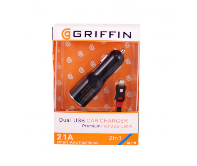 Incarcator AUTO GRIFFIN pentru telefon - USB 2.1A  Iphone, Samsung, Allview...