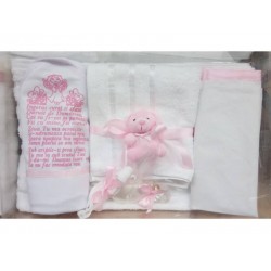 Trusou Botez pentru fetite si baieti - set complet pentru biserica - Roz, rosu, bleumarin...