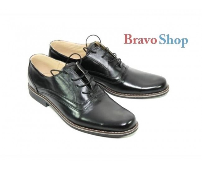Pantofi negri barbati casual-eleganti din piele naturala - Made in Romania LUX76 Pantofi negri barbati casual-eleganti din piele naturala - Made in Romania LUX76