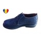 Pantofi baieti piele naturala bleumarin - cod PF17