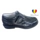 Pantofi baieti piele naturala negri - cod PF19