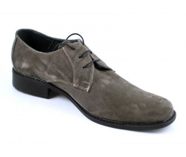 Pantofi barbati piele naturala (Intoarsa) casual si eleganti GRI - P34G Pantofi barbati piele naturala (Intoarsa) casual si eleganti GRI - P34G