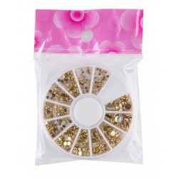 Carusel pentru unghii pietricele - Diferite marimi Aurii Carusel pentru unghii pietricele - Diferite marimi Aurii