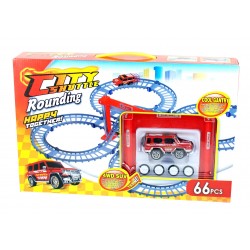 Circuit de curse suspendat cu mini SUV cu lumini JY557