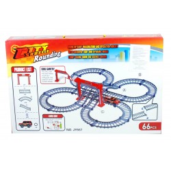 Circuit de curse suspendat cu mini SUV cu lumini JY557