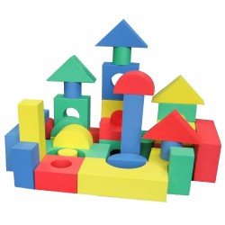 Cuburi si forme geometrice din burete 50 piese - Jucarie creativ, educativa Cuburi si forme geometrice din burete 50 piese - Jucarie creativ, educativa