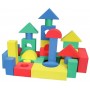 Cuburi si forme geometrice din burete 50 piese - Jucarie creativ, educativa