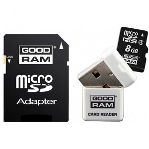 Card GOODRAM KIT 8GB GOODRAM 3in1 class4