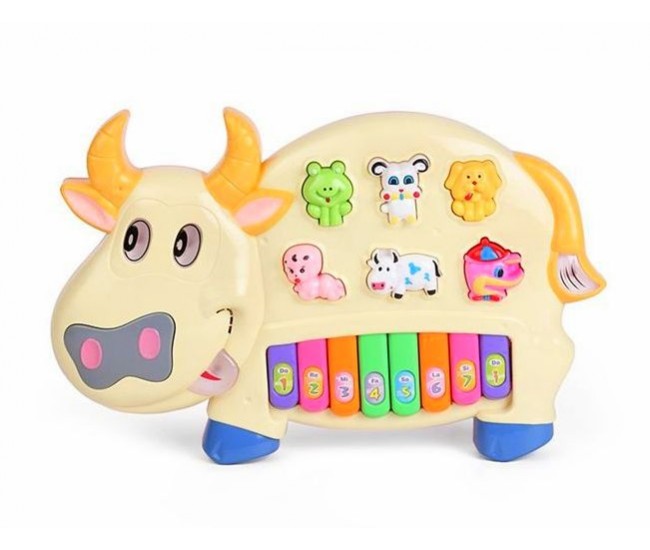 Pianina vacuta muzicala de jucarie pentru copii cu melodii si sunete de animale RT2152A Pianina vacuta muzicala de jucarie pentru copii cu melodii si sunete de animale RT2152A