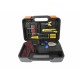 Set compresor auto cu manometru digital si lanterna, 12V (bricheta), 100 PSI, cu unelte  ZEBRA - 68196