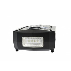  Set compresor auto cu manometru mecanic si lanterna, 12V (bricheta), 100 PSI, cu unelte,  ZEBRA - 68198