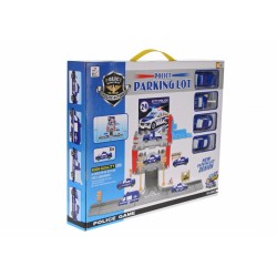 Set parcare politie cu masinute pentru baieti - Circuit cu masinute pentru copii - 89002