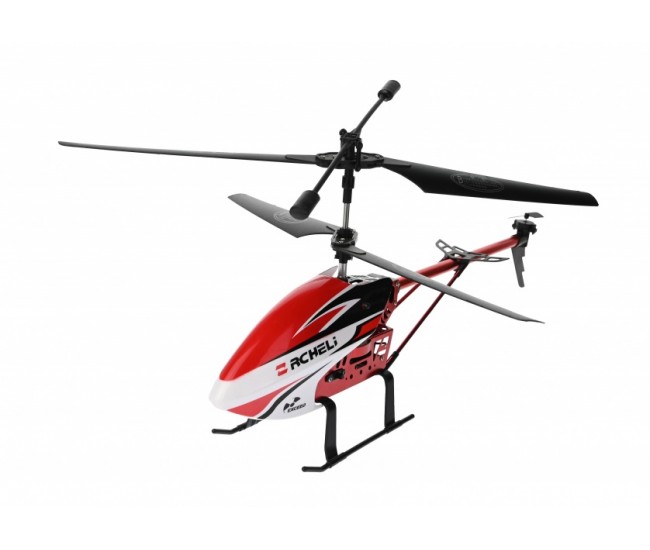 Elicopter cu telecomanda, 3.5 channel, 10 m, Lumini, Rezistenta socuri, Rosu - DH8001D1