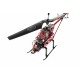 Elicopter cu telecomanda, 3.5 channel, 10 m, Lumini, Rezistenta socuri, Rosu - DH8001D1