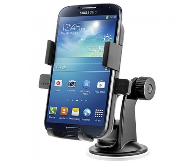 Suport auto universal cu ventuze pentru telefon