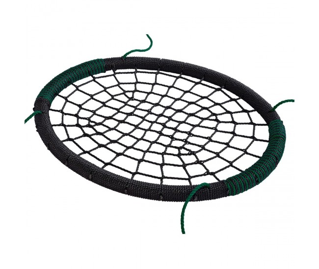 Leagan cuib oval pp negru verde