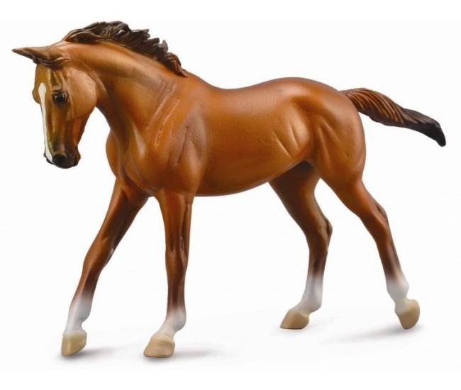Figurina cal thoroughbred mare chestnut deluxe