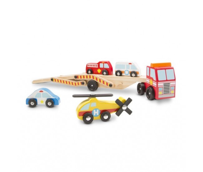 Transportor cu vehicule de urgenta melissa and doug