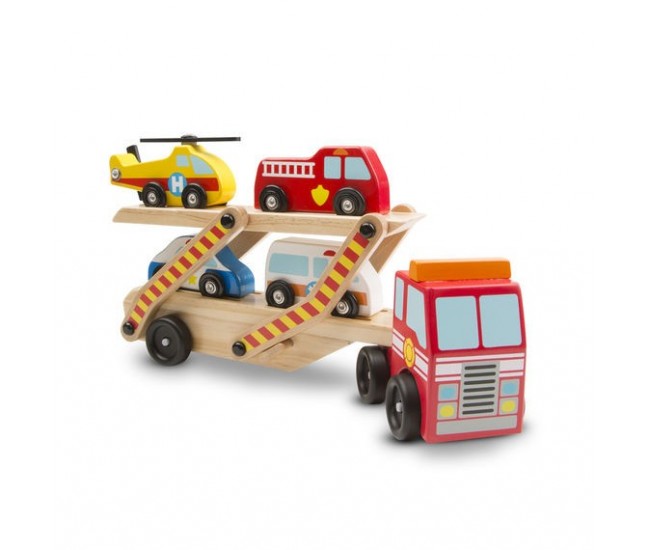 Transportor cu vehicule de urgenta melissa and doug