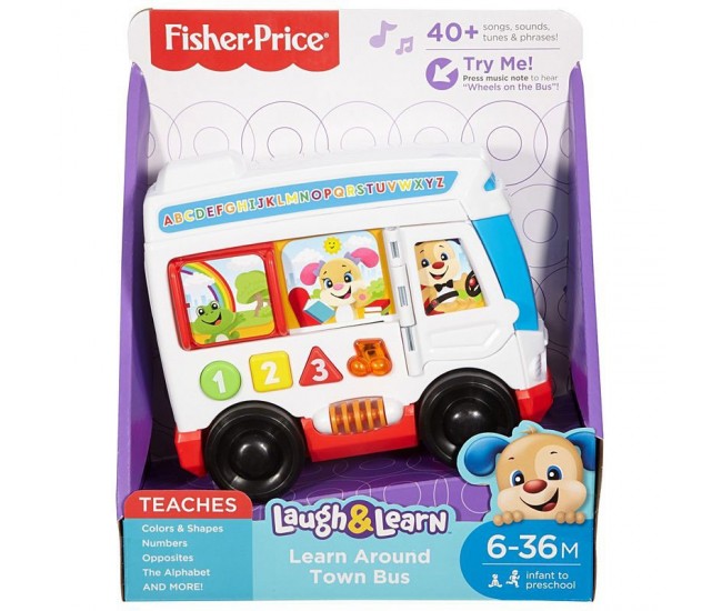 Autobuzul cu lumini si sunete laugh&learn - fisher price