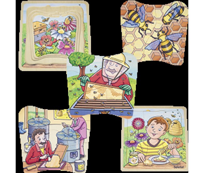 Puzzle stratificat mierea de albine