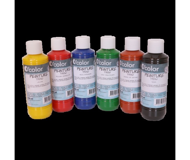 Set 6 culori pentru pictura pe materiale textile