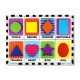 Puzzle lemn in relief forme geometrice melissa and doug
